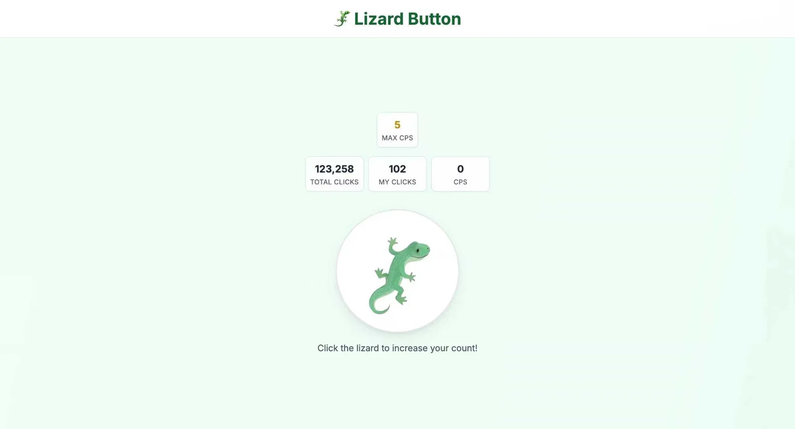 🦎 Lizard Button