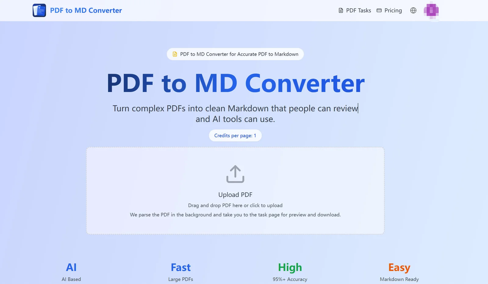 PDF to MD Converter