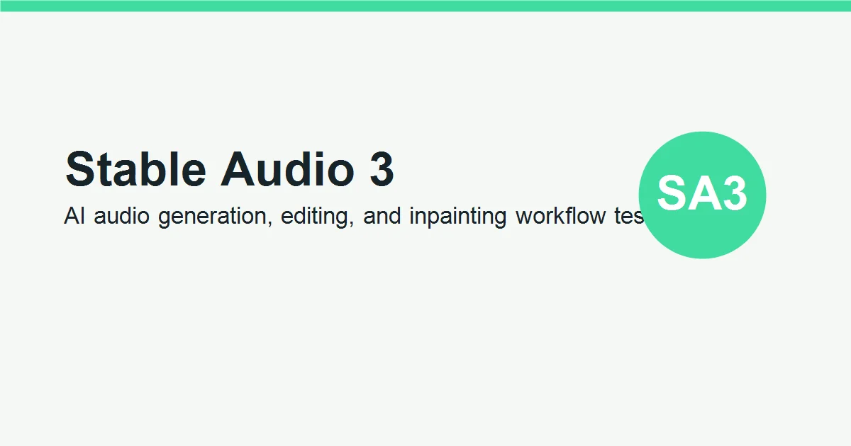 Stable Audio 3
