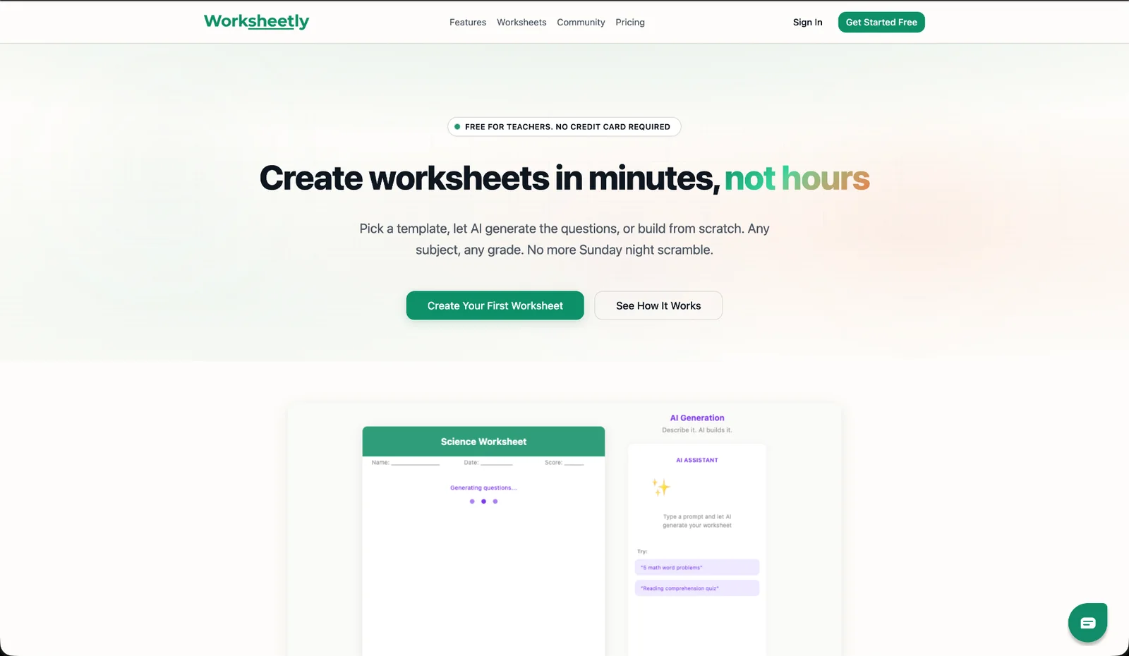 Worksheetly